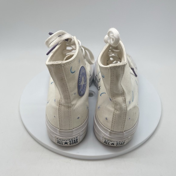 Converse Sneakers Womens 7.5 Chuck Taylor Crystal Celestial Platform A02895C - Picture 4 of 11